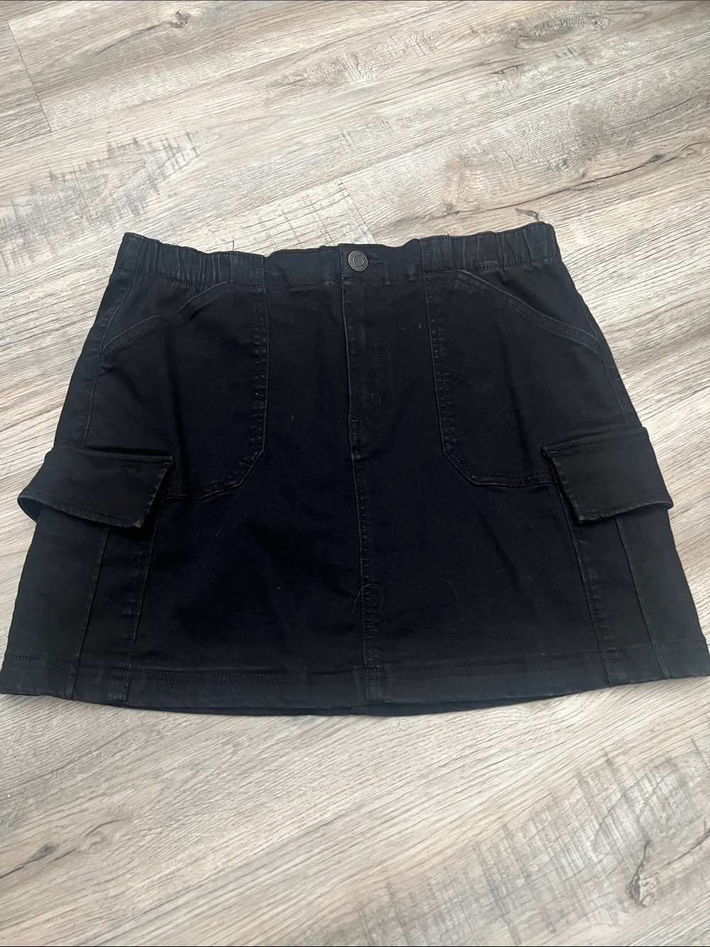 SO Black Cargo Pocket Mini Skirt